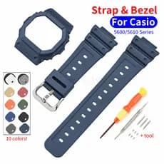 Conjunto De Pulseira E Moldura De Relógio De Resina TPU Para DW-5600-5000 GWX GLX GW-M5610 Acessórios De Capa Borr