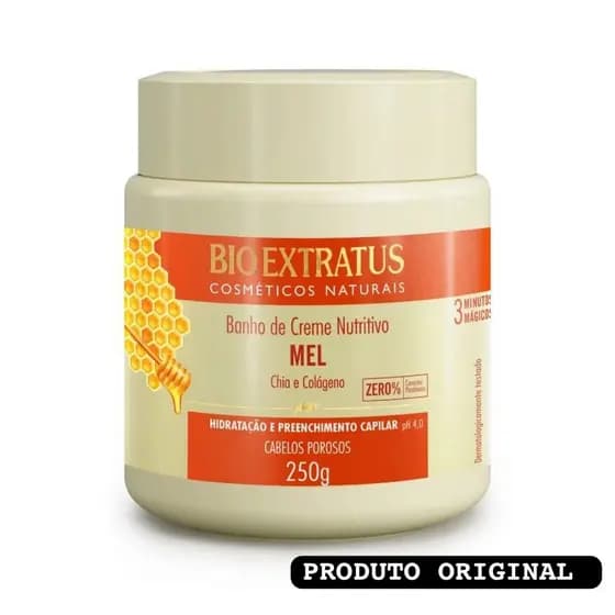 Banho de Creme Mel Nutritivo 250 G Bio Extratus
