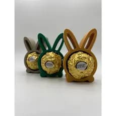 Porta Bombom Coelho para Ferrero Rocher Coelinho Suporte de Páscoa Criativo e Decorativo