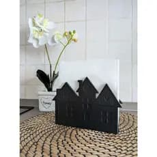 Porta Guardanapo Casinhas | Suporte Decorativo de Mesa | Plástico