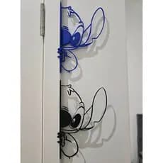 Enfeite de Porta Stitch Espiando | Decoração Criativa | Geek e Divertido