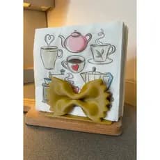 Porta-Guardanapos Farfalle Decorativo | Organizador de Mesa Inspirado na Culinária Italiana
