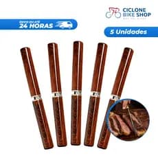 Kit 5Und Faca de Frutas Faca Cutelo Churrasco Carne de Cozinha pra Cortar Churrasco Com Bainha
