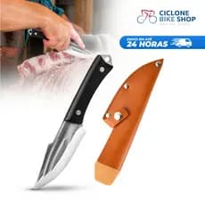 Faca de Desossa Profissional Forjada Artesanal com Bainha Ideal para Churrasco e Preparos Na Cozinha