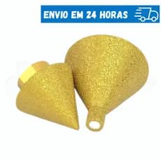 Broca Chanfradora Diamante M10 38mm/50mm Polimento e Abertura de Furos em Cerâmica Mármore Granito