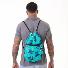 Mochila Saco Coyote® Estampado Stitch Reforçada com Alça de Corda