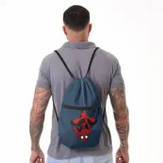 Mochila Saco Coyote® Homem Aranha Reforçada com Alça de Corda