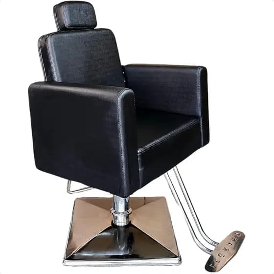 Poltrona Cadeira hidraúlica salão de beleza, barbearia, cabeleleira, salão de beleza encosto fixo.