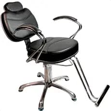 Cadeira De Barbeiro Reclinavel Cabeleleiro Barbearia e Salão de Beleza Giratória e Hidraúlica luxo.