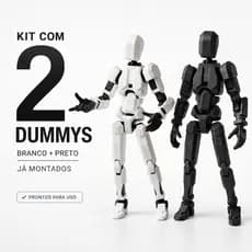 Kit 2 Boneco Articulado Dummy 13 Montado Brinquedo Infantil Figura Criativo Acessórios