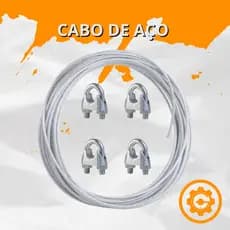 Cabo de Aço Revestido para Varal + 4 Presilhas – Alta Resistência e Durabilidade!