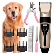 Máquina de Tosa Aparador de Pelos Profissional para Pet Cor Dourado