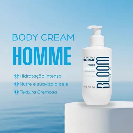 Homme Body Cream Desodorante Hidratante Masculino 200g