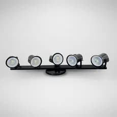 Trilho de Luz Spot 5 Lâmpadas E27 68cm De Trilho