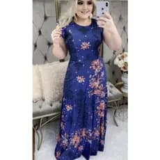 vestido femenino longo estanpado tamanho P