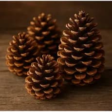 Kit 10 Pinhas Naturais Sortidas Para Decoração Natal