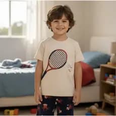 Rovitex Pijama Infantil/ Juvenil Masculino Brilha No Escuro 100% Algodão tamanho 12,14,16