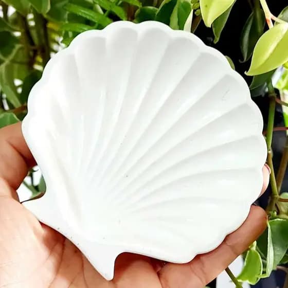 kit de 50 Unidades – Bandeja Porta-Joias Concha | Lembrancinhas e Decoração