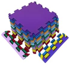 Kit 12 Tatames 50x50 10mm - Colorido Economico