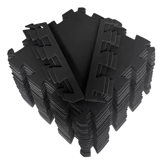 Kit 25 Tatames 50x50 10mm - Preto Economico