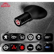 4Pcs Tampas De Válvulas Para Pneus De Automóveis Peças Metálicas Automotivas Impressas Com Novo Logotipo De Carro Acessórios De Bicicleta Carros Comum A Vários Modelos De Veículos Corolla Cross Hilux Yaris Peugeot 206 208 207