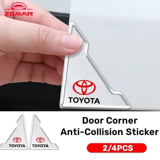 Para Toyota Adesivos Anti Colisão Cantos De Porta Anti-Riscos Guarda-Da Do Carro Tiras De Canto Colisão Automotivas Para Toyota Corolla Cross Hilux Yaris Etios RAV4 Bandeirante