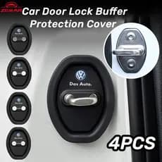 4Pcs Volkswagen Silicone Proteção Da Fechadura Porta Do Carro Amortecedor Universal Silent Accessories for Golf Jetta Passat Tiguan Amarok Beetle VW Polo T-Cross Gol Saveir