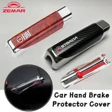 FIAT Universal Carro Capa Do Freio De Mão Estilo Fibra De Carbono Protetor De Decoração SUV Acessório Para Strada Argo Mobi Toro Fastback Pulse Cronos Scudo 500 Titano Pal