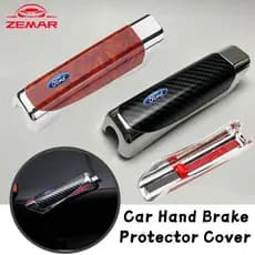 Capa Protetora Do Freio De Mão Carro Ford Fibra De Carbono Universal SUV Acessório Para Ranger Ka Focus mk2 Novo Fiesta Fusion Ecosport Edge Territo
