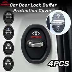 4Pcs Silicone Proteção Da Fechadura Porta Do Carro Amortecedor Acessórios Silenciosos Para Corolla Cross Hilux HR-V Fit Civic City VW Polo T-Strada Argo Mobi Toro Jeep Rene