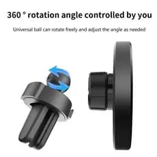 360 ° Suporte Magnético De Saída De Ar Para CD De Carro Com Porta De Carregamento De Telefone