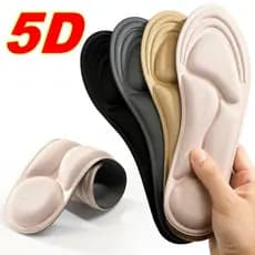 2 Pares Palmilhas Esportivas De Espuma De Memória 5D Mulheres Homens Pés Arco Suporte Palmilha Fascite Plantar Cuidados