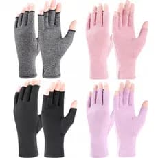 Luvas De Compressão Para Artrite , Suporte De Pulso , Terapia , Pulseira , Meio Dedo , Conjunta