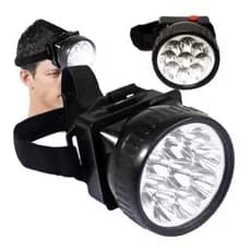 Kit 3 Lanterna De Cabeça 7 Leds Para Leitura Caça Pesca