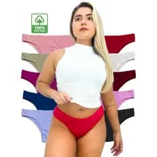 Kit 5 Calcinhas 100% Algodão Básica Confortável Cores Variadas Qualidade