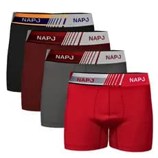 Kit 10 cuecas boxer masculino Microfibra Lisas