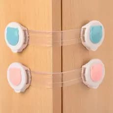 Kit de Travas de Segurança Para Porta de Móveis Gaveta Armário  Para Proteção Criança Bebê