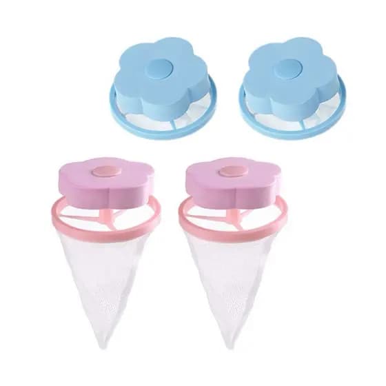 Filtro Tira Pelos Fiapos Maquina Papa Bolinha Coletor Flutuante Reutilizavel