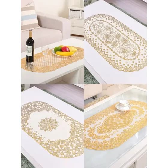 Caminho de Mesa em PVC Decorativo Ideal para Sala Aparador Centro de Mesa 40x84cm