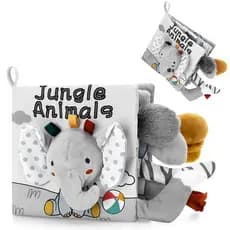 Livro De Pano Sensorial De Alto Contraste Baby Toys Recém-Nascido Brinquedos De Berço Livros Montessori Book