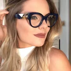 Óculos De Armação De Moda Olho De Gato Mulheres Retro Estilos Designer De Computador Óptico UV400