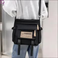 Bolsa De Ombro Grande De Nylon Para Mulheres-Tecido Reforçado Com 2 Alças