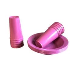 Kit Merenda 10 Pratos + 10 Copos Rosa