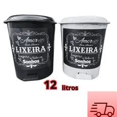 Cesto De Lixo 12 Litros Lixeira Personalizada Para Casa