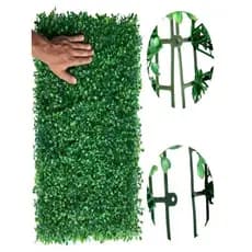 Tapete Folhagem Artificial P/ Parede Folhas Buxinho 40 X 60
