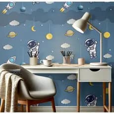 Papel de Parede Adesivo Infantil Rolo 5 metros x 45 centímetros Decorativo Quarto
