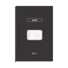 Livro Ata Sem Margem Com 100 Folhas 305x210 mm Pagina Brasil