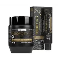 Kit Pomadas Massageadora Fisiofort Premium 150g +240g Dores