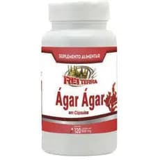 Ágar Ágar - 120 Cáps - 500mg - Rei Terra