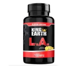 Óleo De Cartamo La Com Vitamina E 120 Cápsulas 100 % Natural